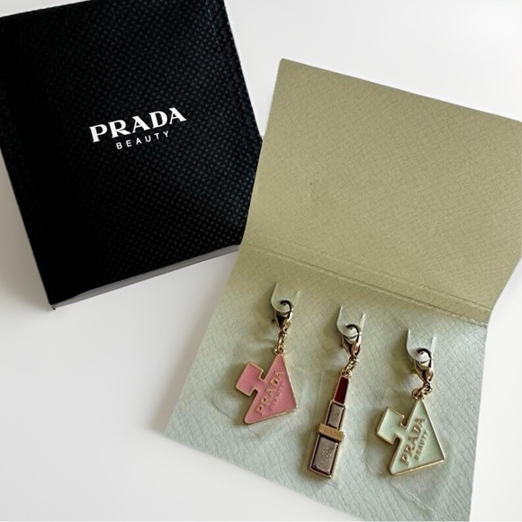 Prada Beauty Gold and Pink Charm Trio - Picture 2 of 3
